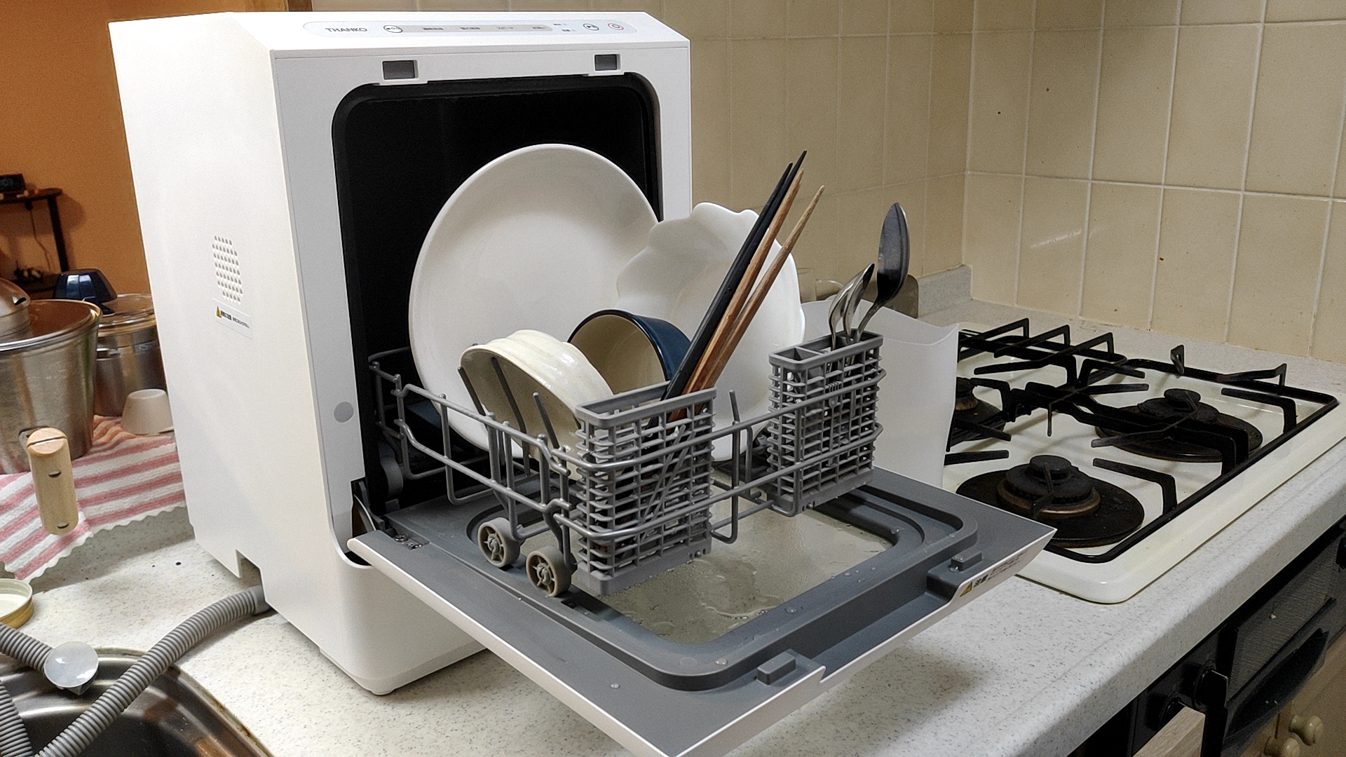 工事不要！】一人暮らし用食洗機「ラクアmini」を使ってみたら神家電 